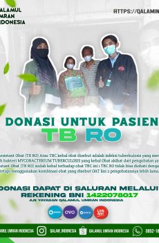Donasi Untuk Pasien Tuberculosis Resisten Obat (TB RO)