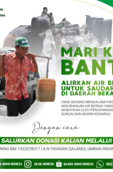Air untuk Daerah Bekasi : Mari Alirkan Air Bersih Untuk Saudara Kita